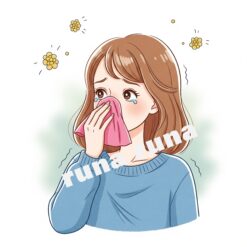 花粉症（アレルギー性鼻炎など）くしゃみ、鼻水
